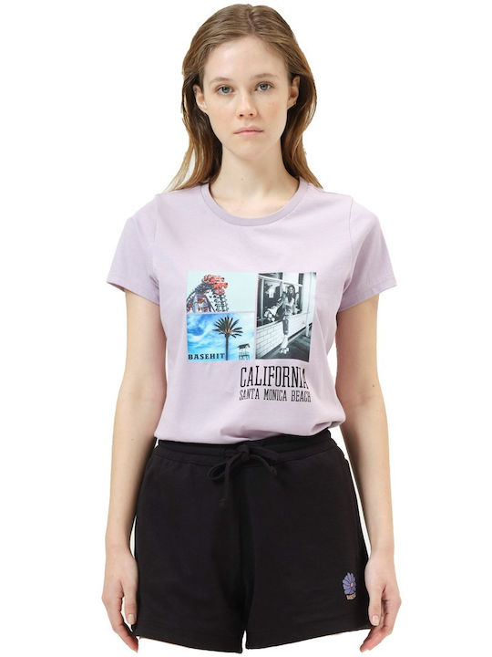 Basehit Damen T-Shirt Rosa