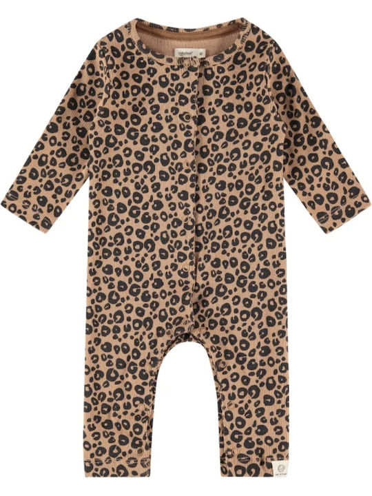 Babyface Baby Bodysuit Set Long-Sleeved Brown