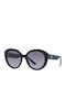 Prada Women's Sunglasses with Black Plastic Frame and Purple Gradient Lens PR01YS 08V08I