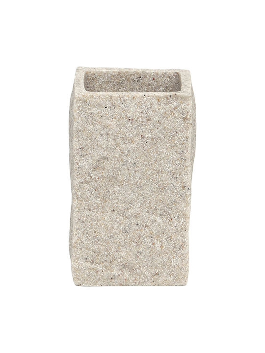 Eurocasa 2218 Resin Cup Holder Countertop Beige