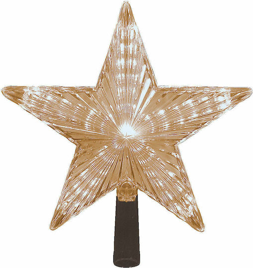 Top Star with Warm Lighting and Program Illuminated 22x22cm