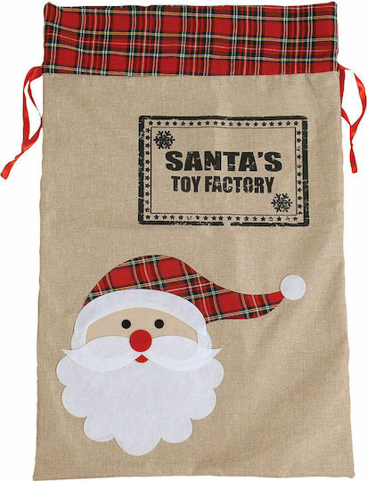 Lianos Christmas Sack for Gift Multicolored 33x50cm.