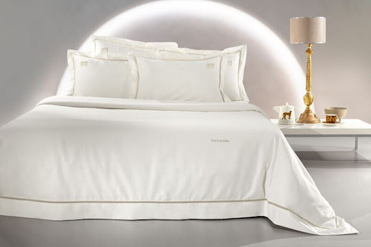 Guy Laroche Set Cearșafuri King Size 270x280cm. Blend Ecru Ivory 4buc