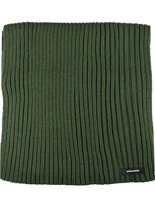 Jack & Jones Ανδρικό Κασκόλ Χακί