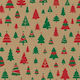 Next Christmas Trees Χριστουγεννιάτικο Χαρτί Περιτυλίγματος για Δώρο Καφέ 70εκ.