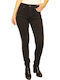 9489 High Waist Women's Jean Trousers in Slim Fit Black