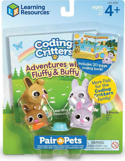 Learning Resources Coding Critters Pair-a-Pets: Adventures with Fluffy & Buffy Образователна Игра Образователни за 4+ години Години