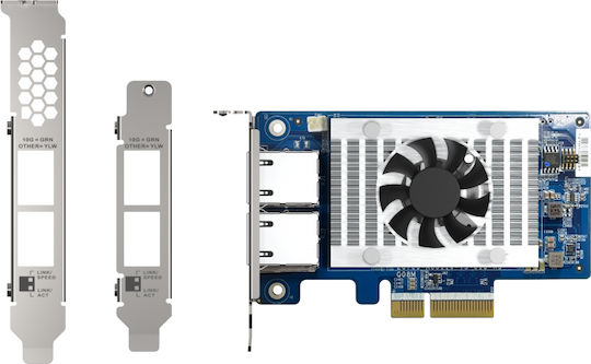 QNap Ενσύρματη Κάρτα Δικτύου Gigabit (10Gbps) Ethernet PCI-e