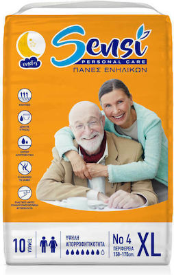 Sensi Incontinence Diapers Large 10pcs