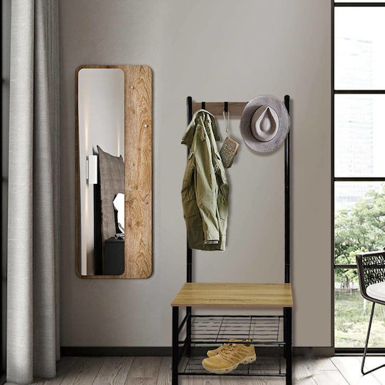 Entry Furniture with Hanger & Shoe Rack 60x40x175cm