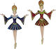 Zaros Christmas Polyresin Ballerina Ornament 15cm (Μiscellaneous Designs)