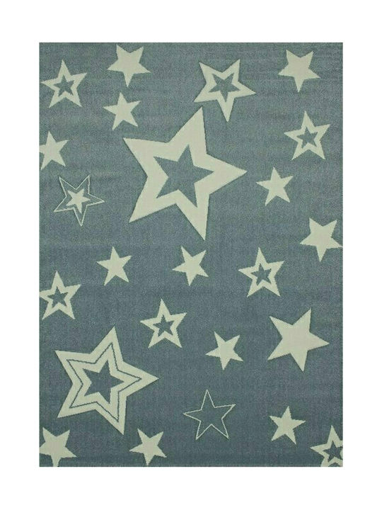Koulis Carpets 1984b Παιδικό Χαλί Αστέρια Blue 70x150cm