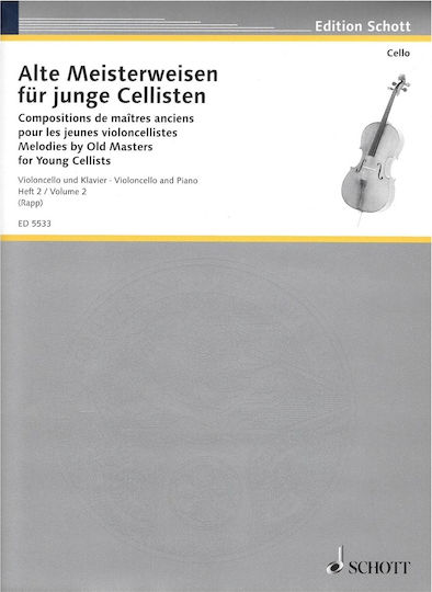 Schott Melodies By Old Masters for Young Cellists за Пиано / Виолончело Том 2 Том 2