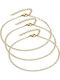 Verorama Gold Plated Stainless Steel Anklets 22cm
