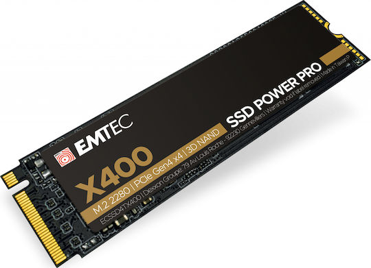 Emtec X400 Power Pro SSD 2TB τύπου M.2 με σύνδεση PCI Express 4.0 ECSSD2TX400
