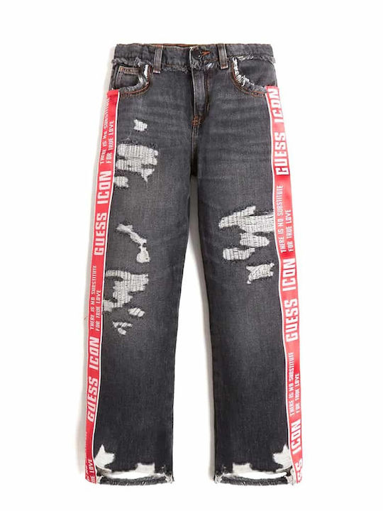 Guess Kids' Denim Pants Black