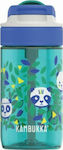 Kambukka Kids Plastic Water Bottle Panda Green 400ml