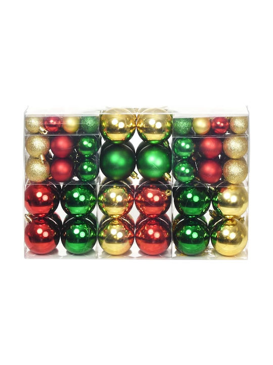 vidaXL Weihnachtshänger Kugel Ornament Bunt Set 100Stück