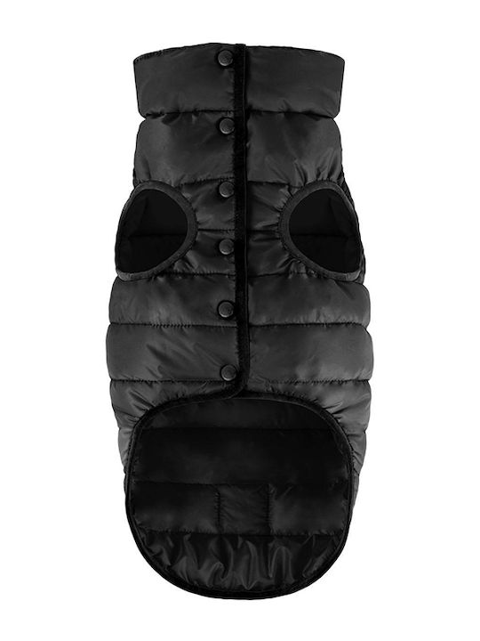 WauDog AiryVest One Black Waterproof Dog Coat with 40cm Back Length