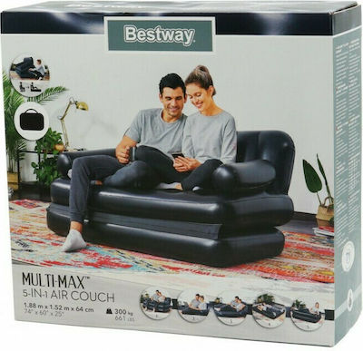 Bestway Inflatable Sofa for 2 Persons Black