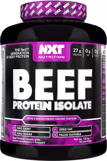 Nxt Nutrition Beef Protein Isolate Gluten & Lactose Free with Flavor Apple Blackcurrant Squash 1.8kg