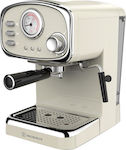 Morris R20806EMC Μηχανή Espresso 1100W Πίεσης 20bar Μπεζ