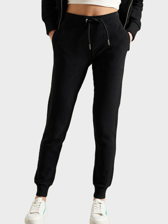 Vintage Logo Sweatpants Jogger Black
