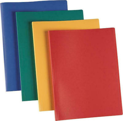 Clipboard Flexible with 20 plastic sleeves Slides for Paper A4 Groovy (Μiscellaneous colours) 1pcs