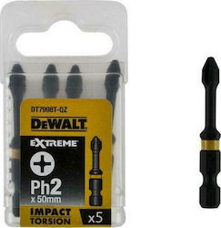 Dewalt Set 5 Screwdriver Bits Cross / Allen