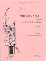 Simrock Seybold - New Violin Study School Op 182 Metodă de învățare pentru Vioară Vol 3