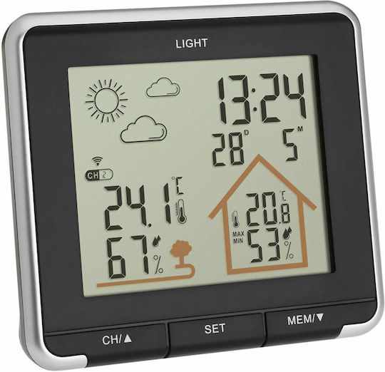 TFA Life Wireless Digital Weather Station Tabletop Black