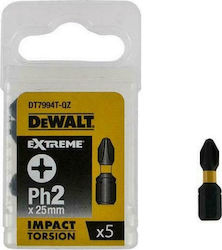 Dewalt Set 5 Screwdriver Bits