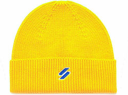 Superdry Code Ribbed Beanie Cap Yellow