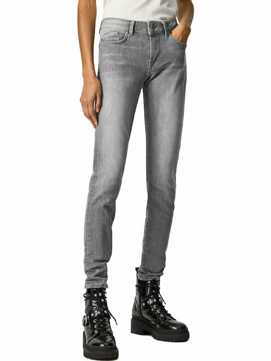 Pepe Jeans Women's Jean Trousers in Skinny Fit Gray