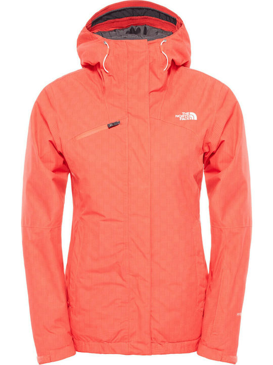The North Face Descendit NF00CSM1CQH Γυναικείο Μπουφάν για Σκι & Snowboard Κόκκινο The North Face Descendit NF00CSM1CQH Γυναικείο Μπουφάν για Σκι & Snowboard Κόκκινο