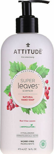 Attitude Red Vine Leaves Κρεμοσάπουνο με Αντλία Ρόδι 473ml