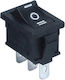 KAL Electronics Rocker 250V 6A Μαύρο