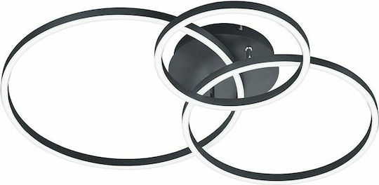 Trio Lighting Winona Таванно осветление 78бр Черен с Вграден LED и Дистанционно Управление