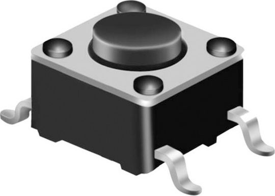 Muzik Button H:4.3mm Μαύρο