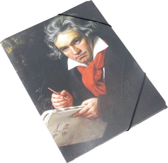 Agifty Dosar Prespan cu Furtun pentru Hârtie A4 Multicolorς Beethoven