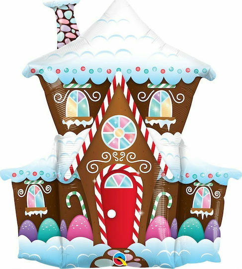 Balloon Foil Multicolour Gingerbread House