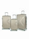 Playbags Valize De Călătorie Tough Aurii Înălțime Maximă 75cm Cu 4 Roți Set De 3 Bucăți