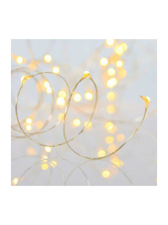 Programmable Christmas LED Light Warm White 14.9m Eurolamp