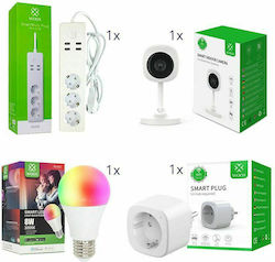 Woox Smart Home Bundle-R4445 IP Überwachungskamera Wi-Fi 1080p Full HD mit Zwei-Wege-Kommunikation