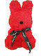 Bunny from Artificial Roses Red 25cm 1pcs