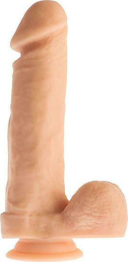Dream Toys Mr Dixx Macho Max Glass Dildo with Balls and Suction Cup Flesh 21cm