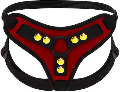 Taboom Strap-On Harness Black / Red