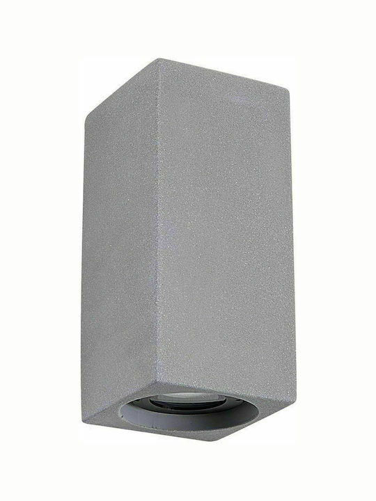 Zambelis Lights Wandmontiertes Außen-Spotlight LED IP54 4W mit Warmweiß Licht Doppelstrahl 9.7x9.1x20εκ.
