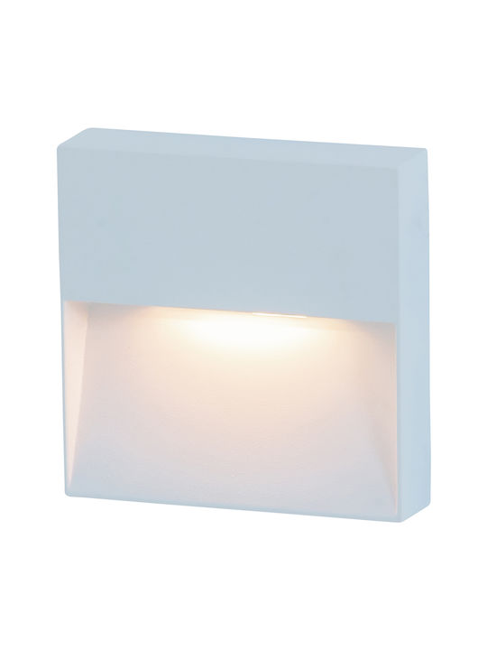 Zambelis Lights Wasserdicht Wandmontiertes Spotlicht für den Außenbereich IP65 mit Integrierte LED Weiß