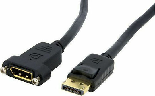StarTech Cable DisplayPort male - DisplayPort female 0.9m Μαύρο (DPPNLFM3PW)
